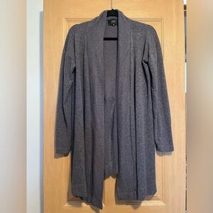 Anthropologie COA Soft Knit Cardigan Gray Long Sleeve Open Front Sweater